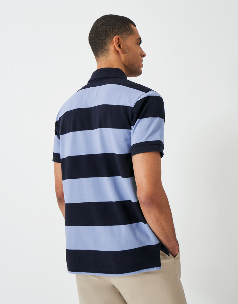 An image of the Crew Clothing Heritage Stripe Polo