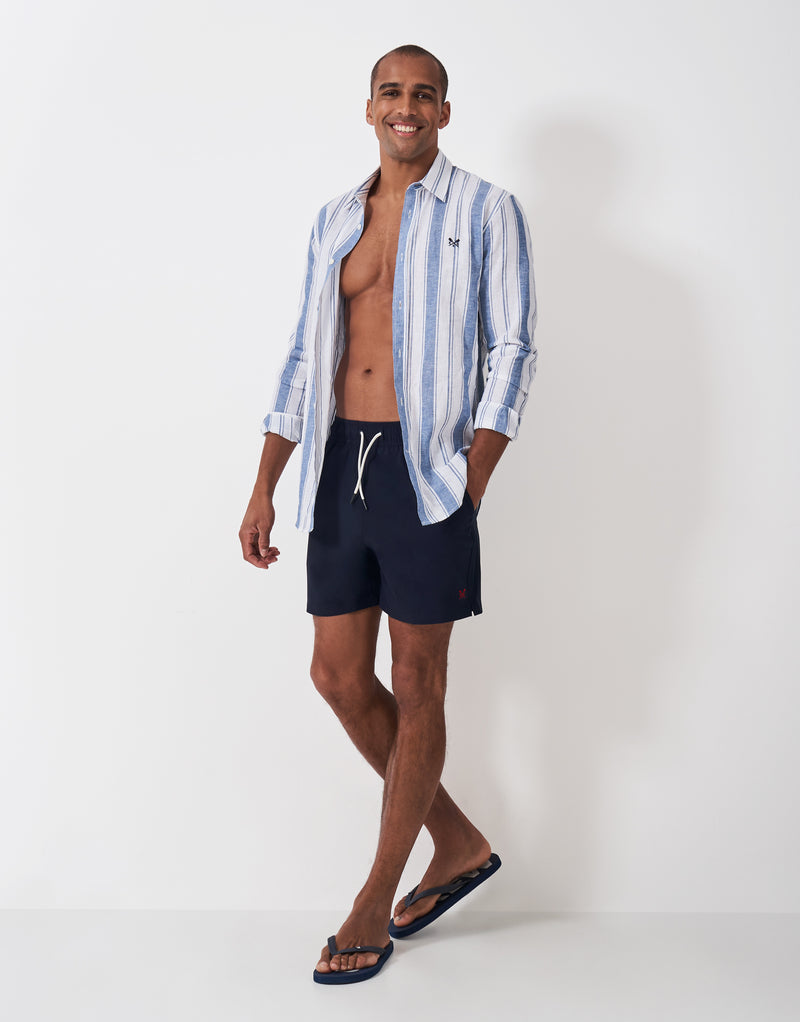 An image of the Crew Clothing Plain Swim Shorts