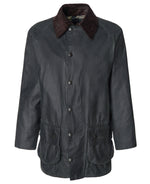 An image of the Barbour Beaufort Waxed Jacket in the colour Sage.