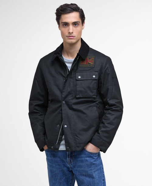 An image of the Barbour International Workers Wax Jacket