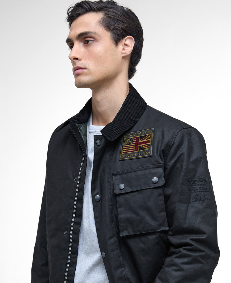 An image of the Barbour International Workers Wax Jacket