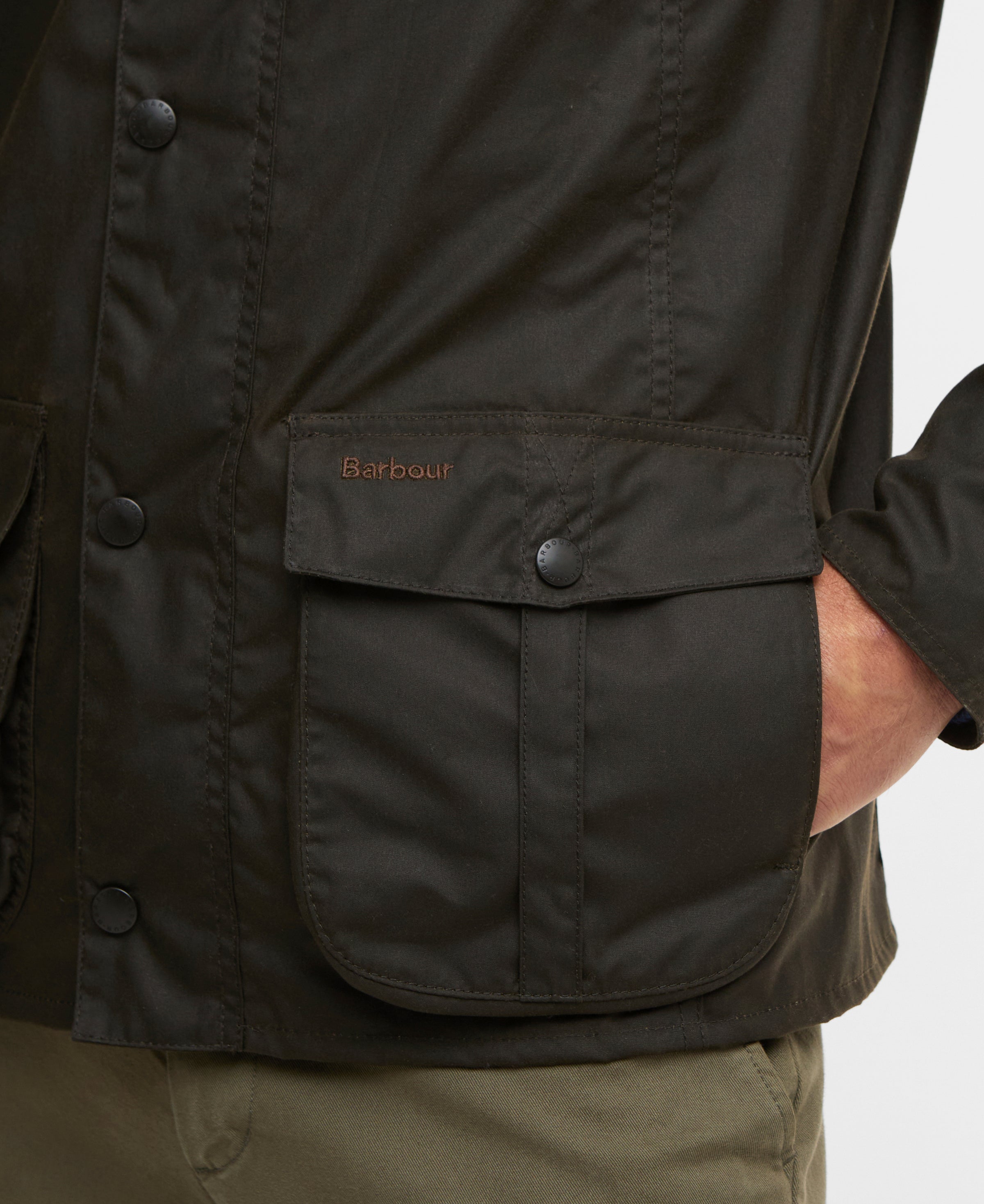 An image of the Barbour Sander Wax Jacket