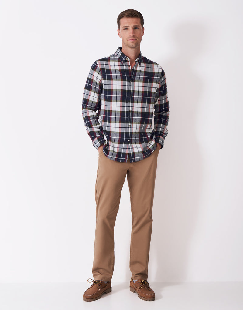 An image of the Crew Clothing Classic Fit Multi Check Flannel