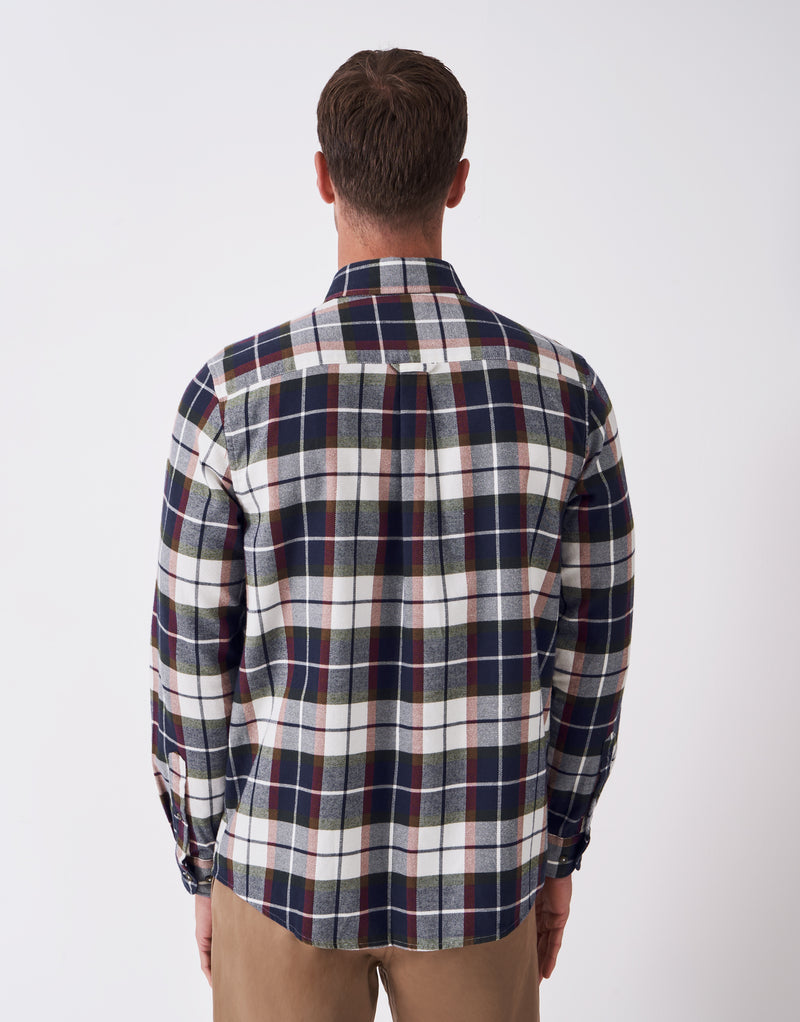 An image of the Crew Clothing Classic Fit Multi Check Flannel