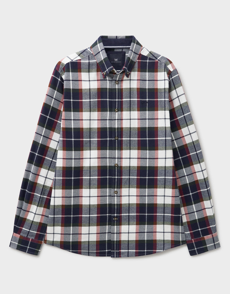 An image of the Crew Clothing Classic Fit Multi Check Flannel