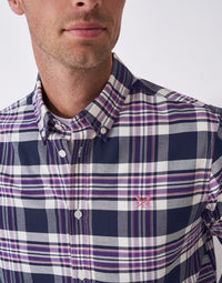An image of the Crew Clothing Classic Fit Rupert Check Oxford