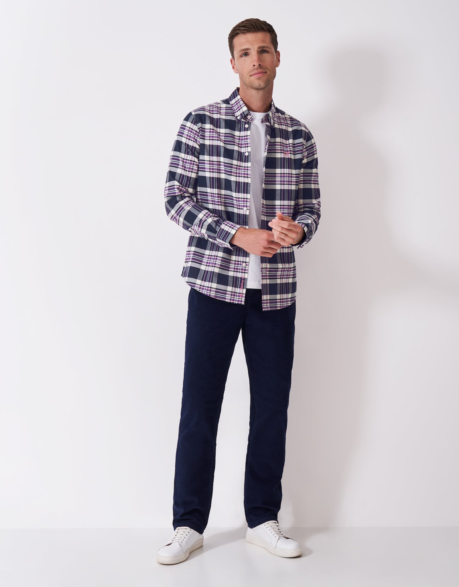An image of the Crew Clothing Classic Fit Rupert Check Oxford