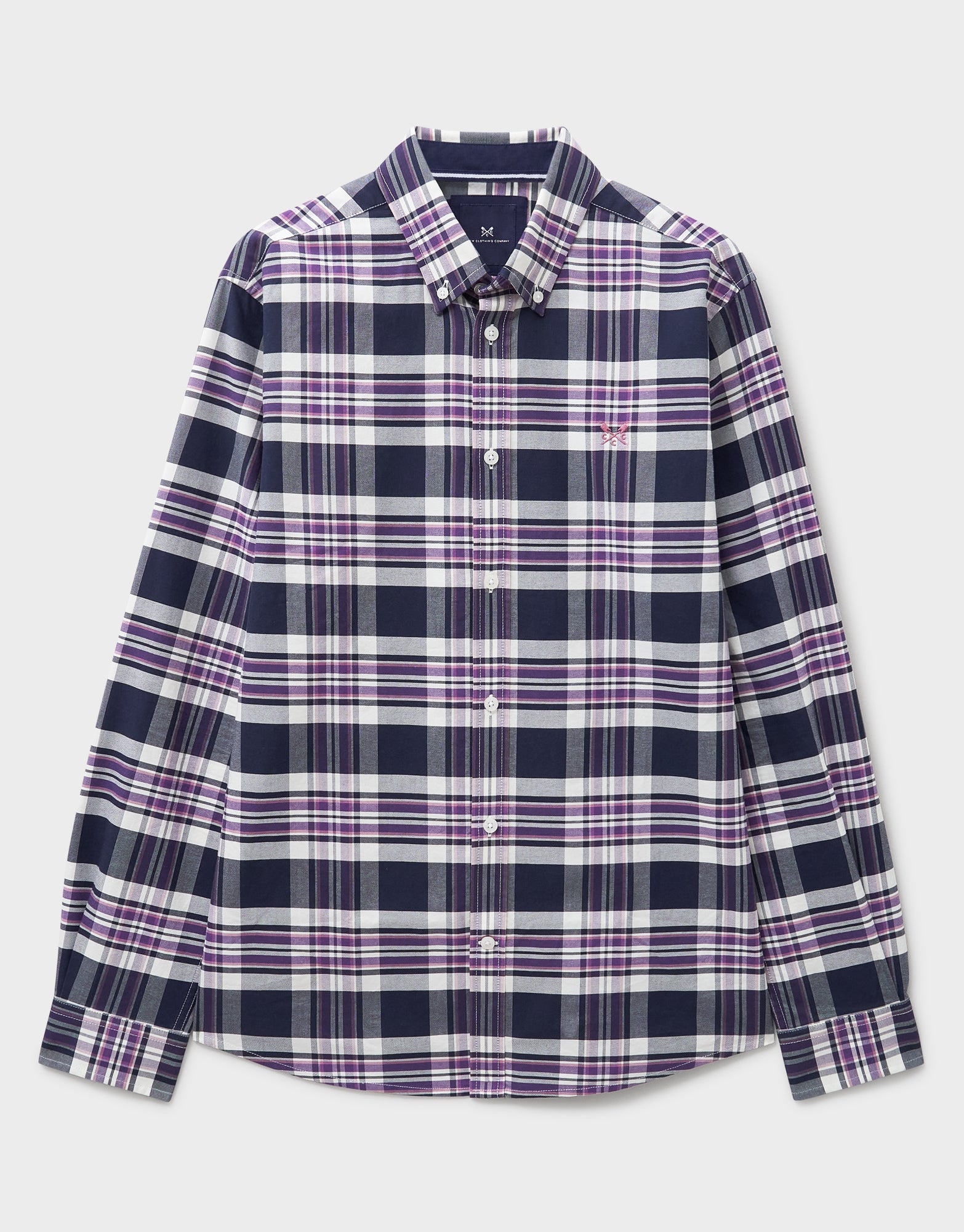 An image of the Crew Clothing Classic Fit Rupert Check Oxford