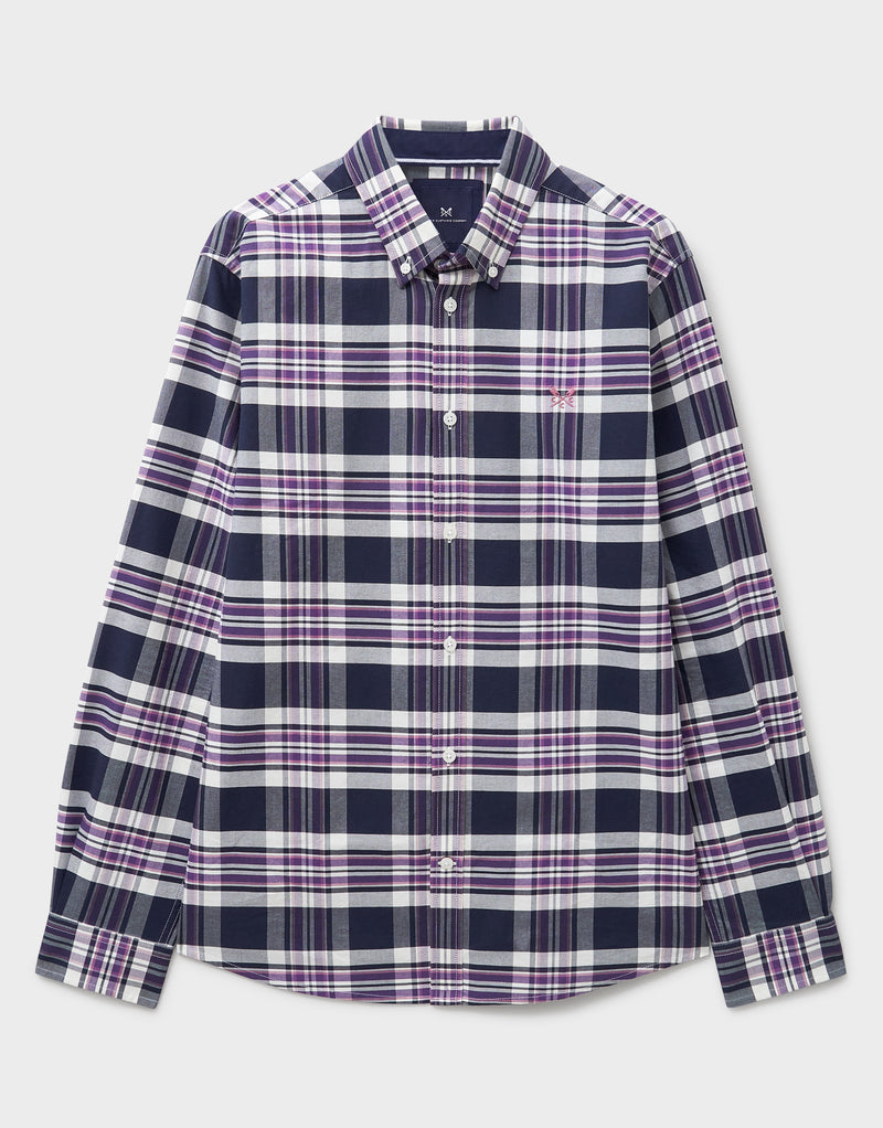 An image of the Crew Clothing Classic Fit Rupert Check Oxford