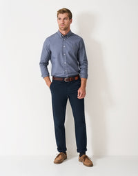 An image of the Crew Clothing Puppytooth Oxford
