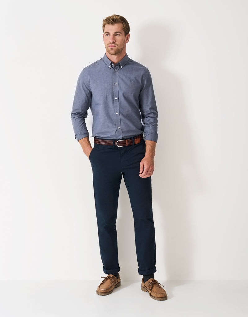 An image of the Crew Clothing Puppytooth Oxford