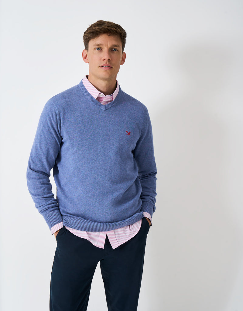 An image of the Crew Clothing Organic Cotton Vee
