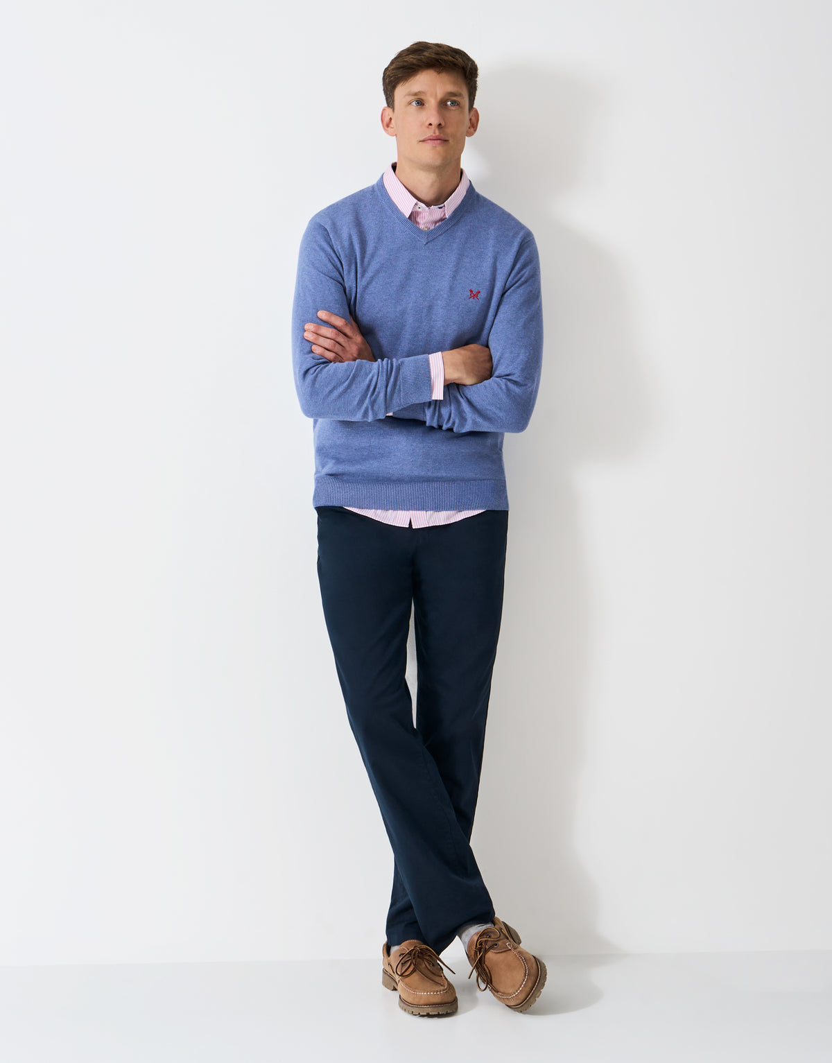 An image of the Crew Clothing Organic Cotton Vee