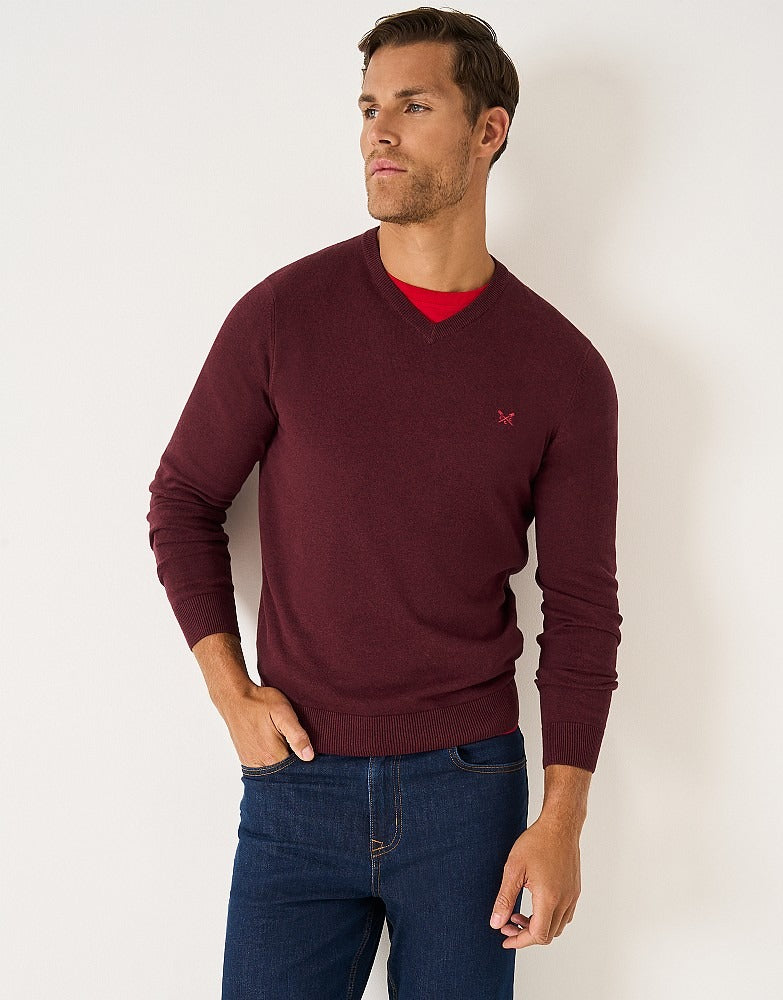 An image of the Crew Clothing Organic Cotton Vee