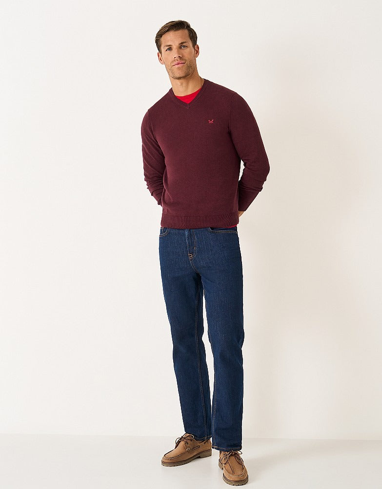 An image of the Crew Clothing Organic Cotton Vee