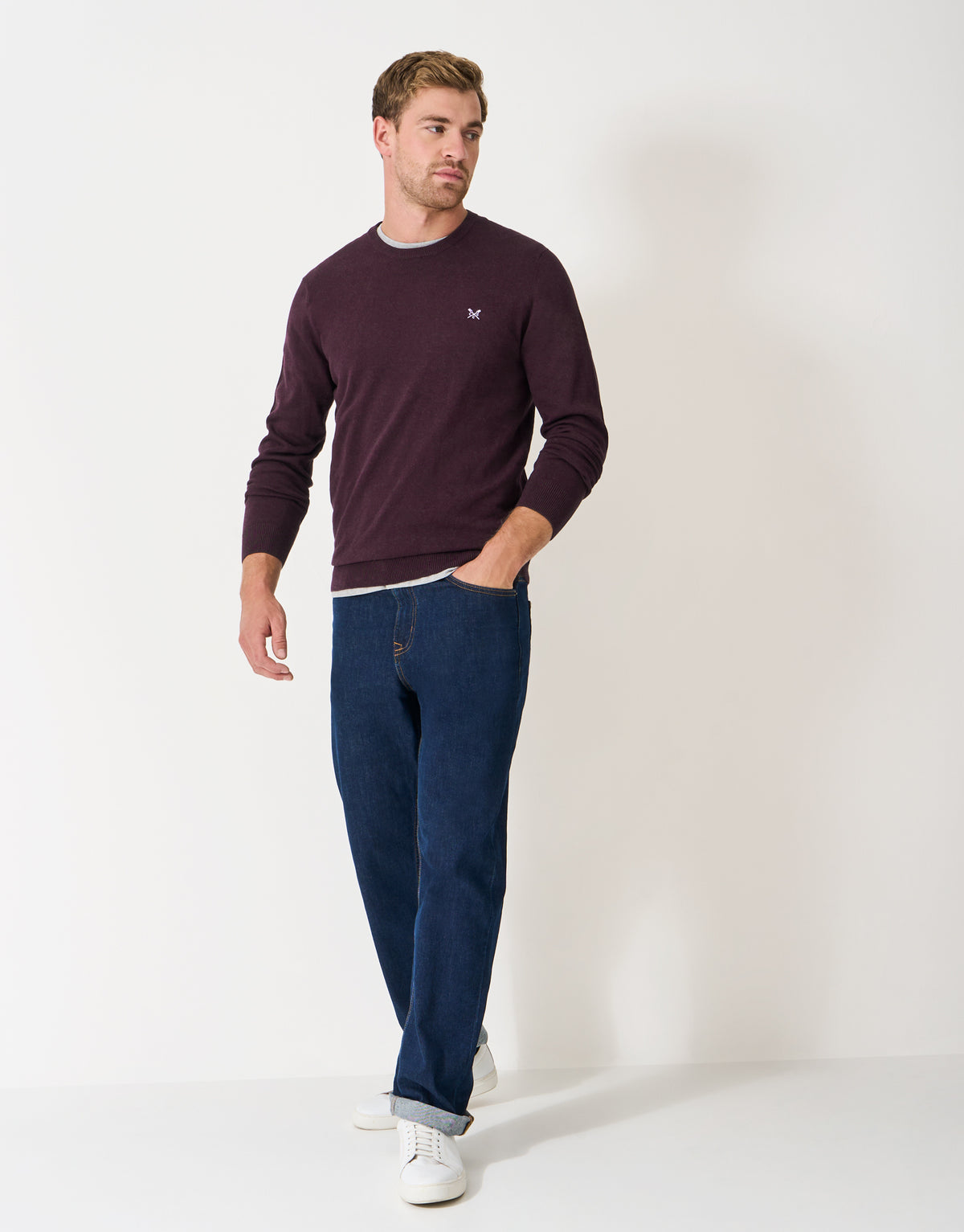 An image of the Crew Clothing Organic Cotton Crew