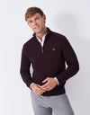 An image of the Crew Clothing Classic 1/2 Zip Jumper