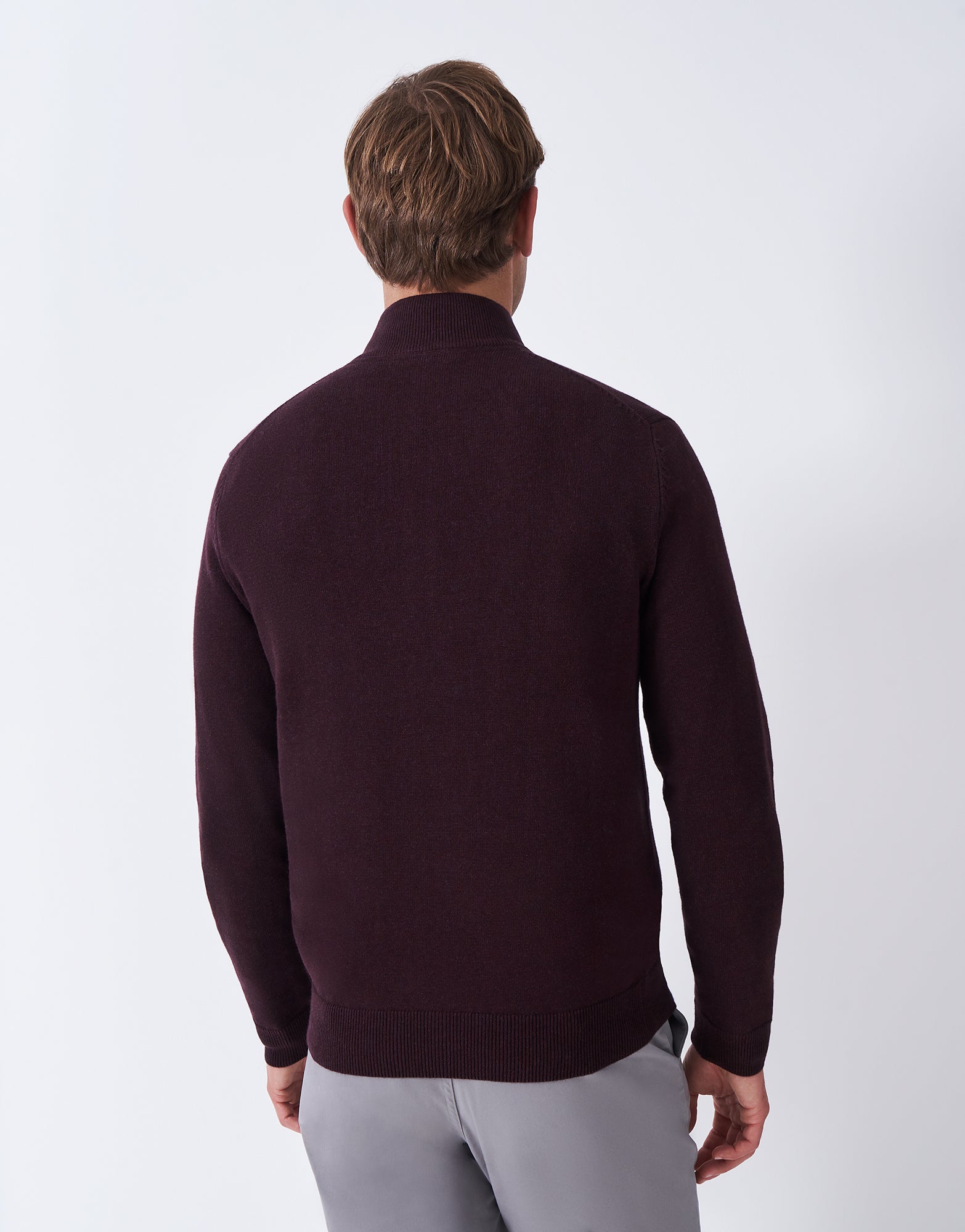 An image of the Crew Clothing Classic 1/2 Zip Jumper