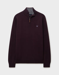 An image of the Crew Clothing Classic 1/2 Zip Jumper