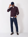 An image of the Crew Clothing Classic Half Zip Sweat