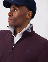 An image of the Crew Clothing Classic Half Zip Sweat