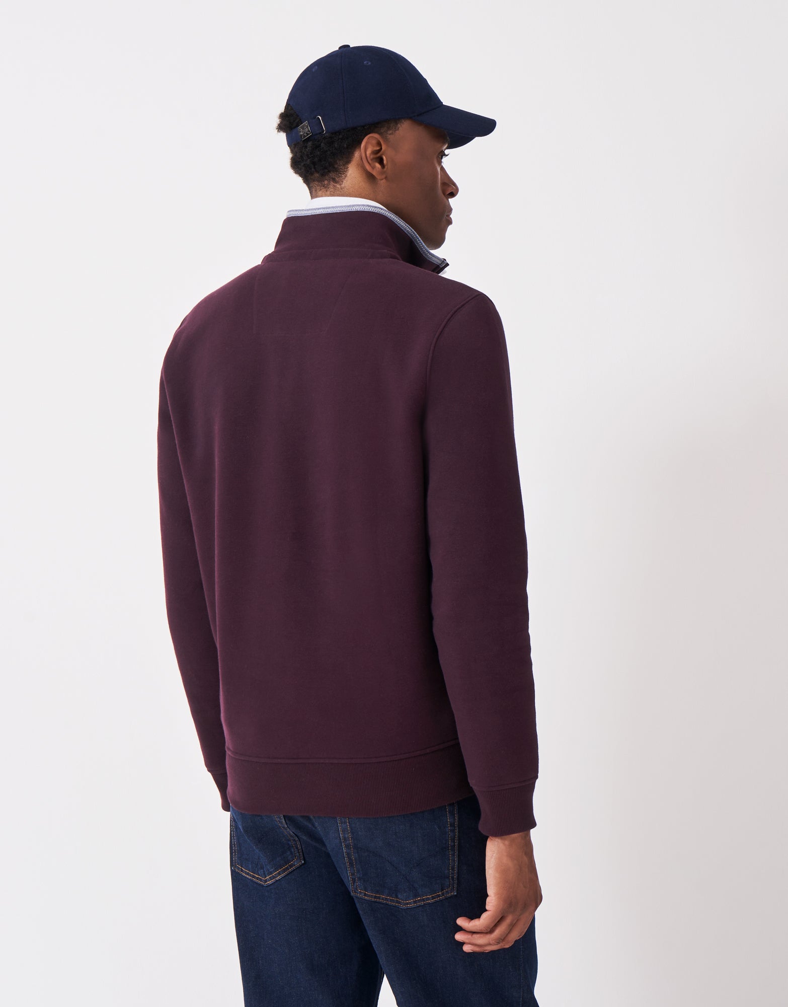 An image of the Crew Clothing Classic Half Zip Sweat