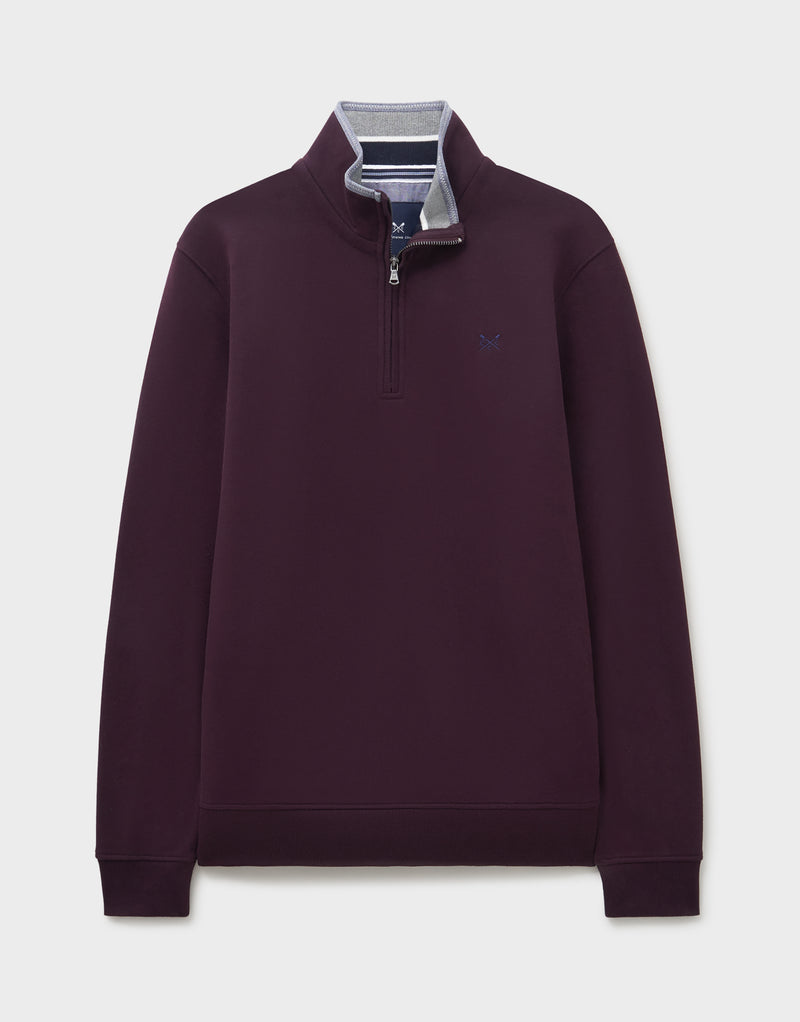 An image of the Crew Clothing Classic Half Zip Sweat