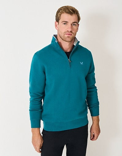 An image of the Crew Clothing Classic Half Zip Sweat