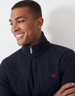 An image of the Crew Clothing French Rib Half Zip Sweatshirt