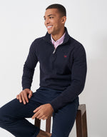 An image of the Crew Clothing French Rib Half Zip Sweatshirt