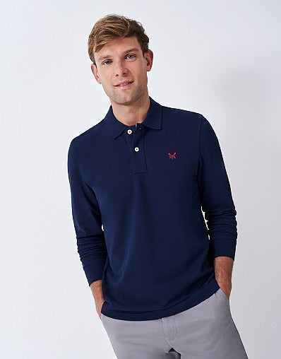 An image of the Crew Clothing Pique Polo
