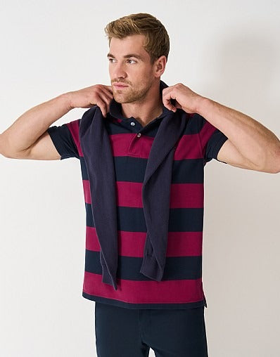 An image of the Crew Clothing Heritage Rugby Stripe Polo