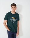 An image of the Crew Clothing Embroidered Fly Fishing Tackle Tee