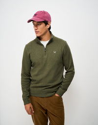 French Rib Half Zip