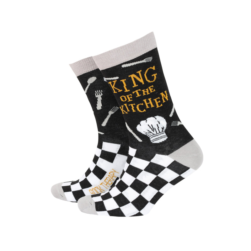 An image of the Smiling Faces King Of The Kitchen - Bamboo Socks