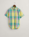 An image of the Gant Regular Fit Colourful Madras Short Sleeve Shirt