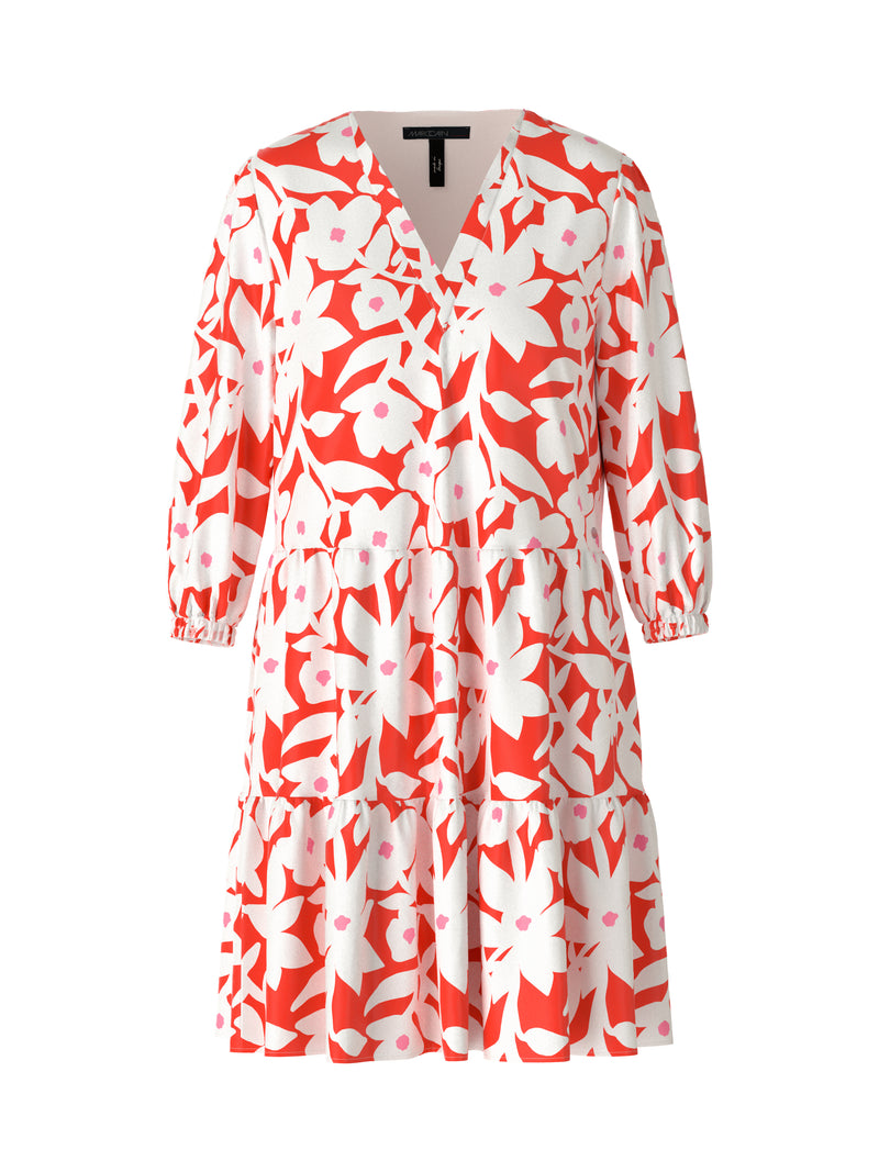 An image of the Marc Cain 3/4 Sleeve Tiered Dress