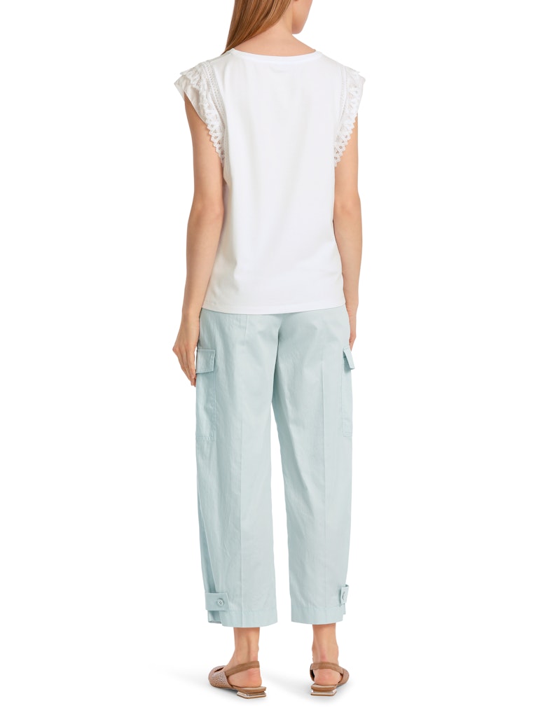 An image of the Marc Cain Cap Sleeve Lace Top