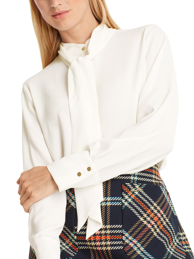 An image of the Marc Cain Tie Neck Blouse