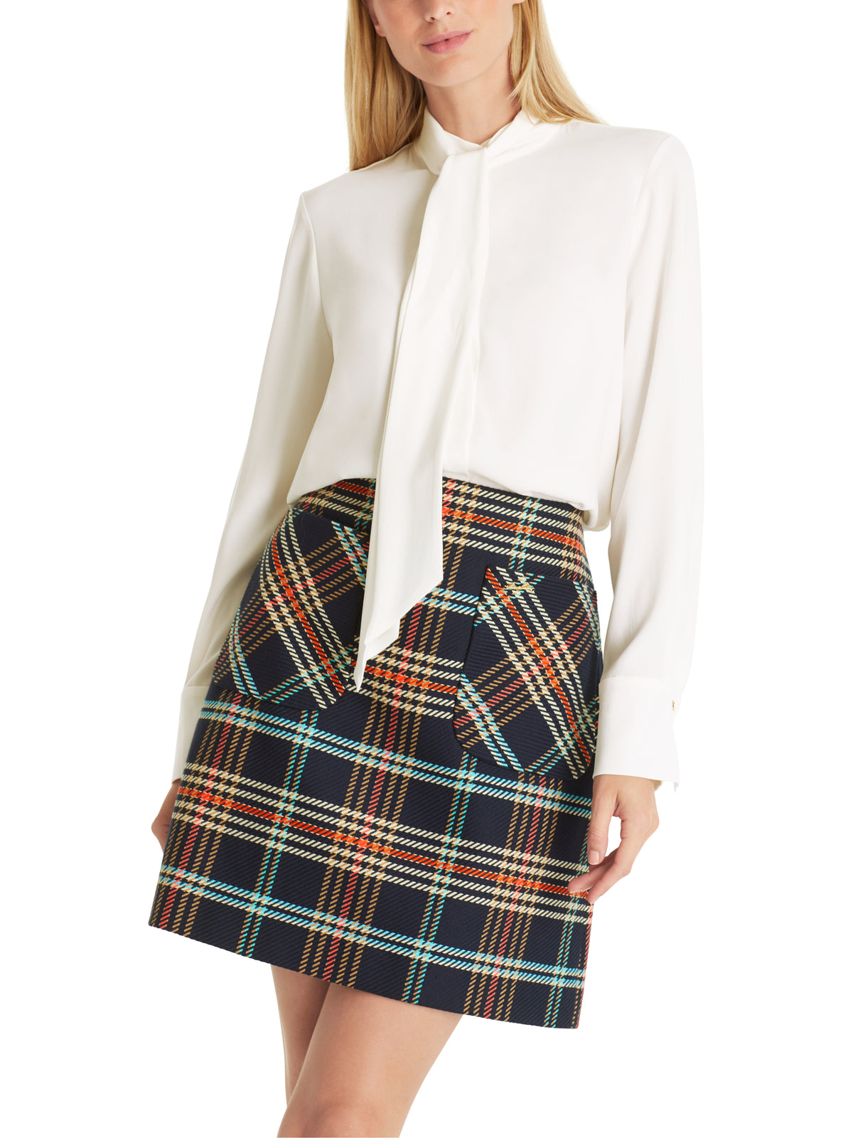 An image of the Marc Cain Tie Neck Blouse