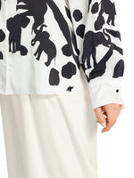 An image of the Marc Cain Elephant Print Blouse