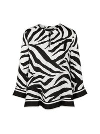 An image of the Marc Cain Zebra Print Blouse