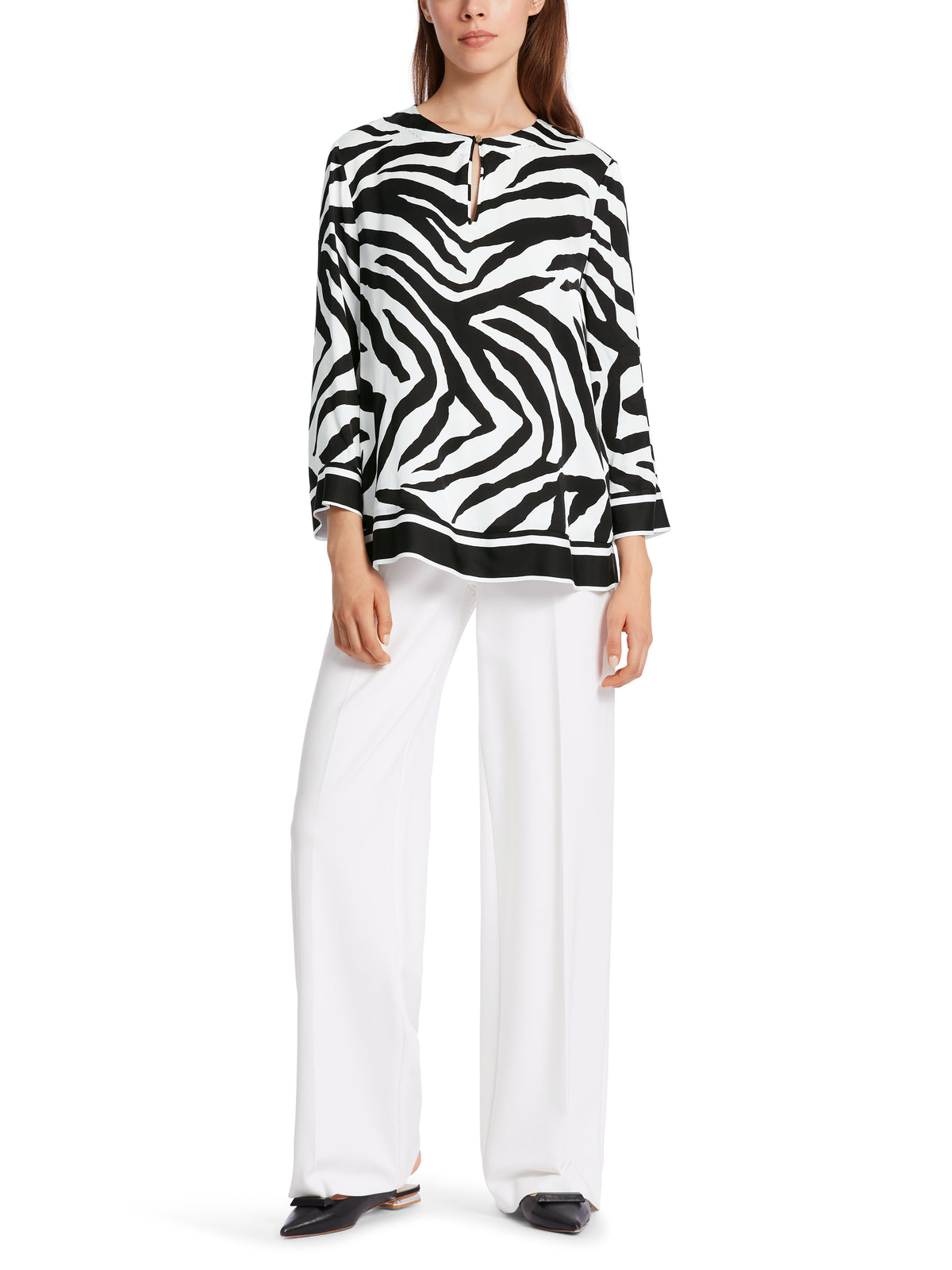 An image of the Marc Cain Zebra Print Blouse