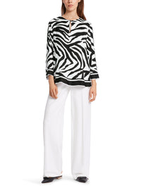 An image of the Marc Cain Zebra Print Blouse