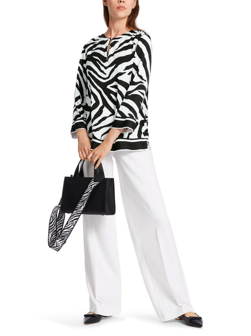 An image of the Marc Cain Zebra Print Blouse