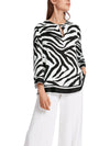An image of the Marc Cain Zebra Print Blouse