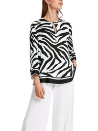 An image of the Marc Cain Zebra Print Blouse
