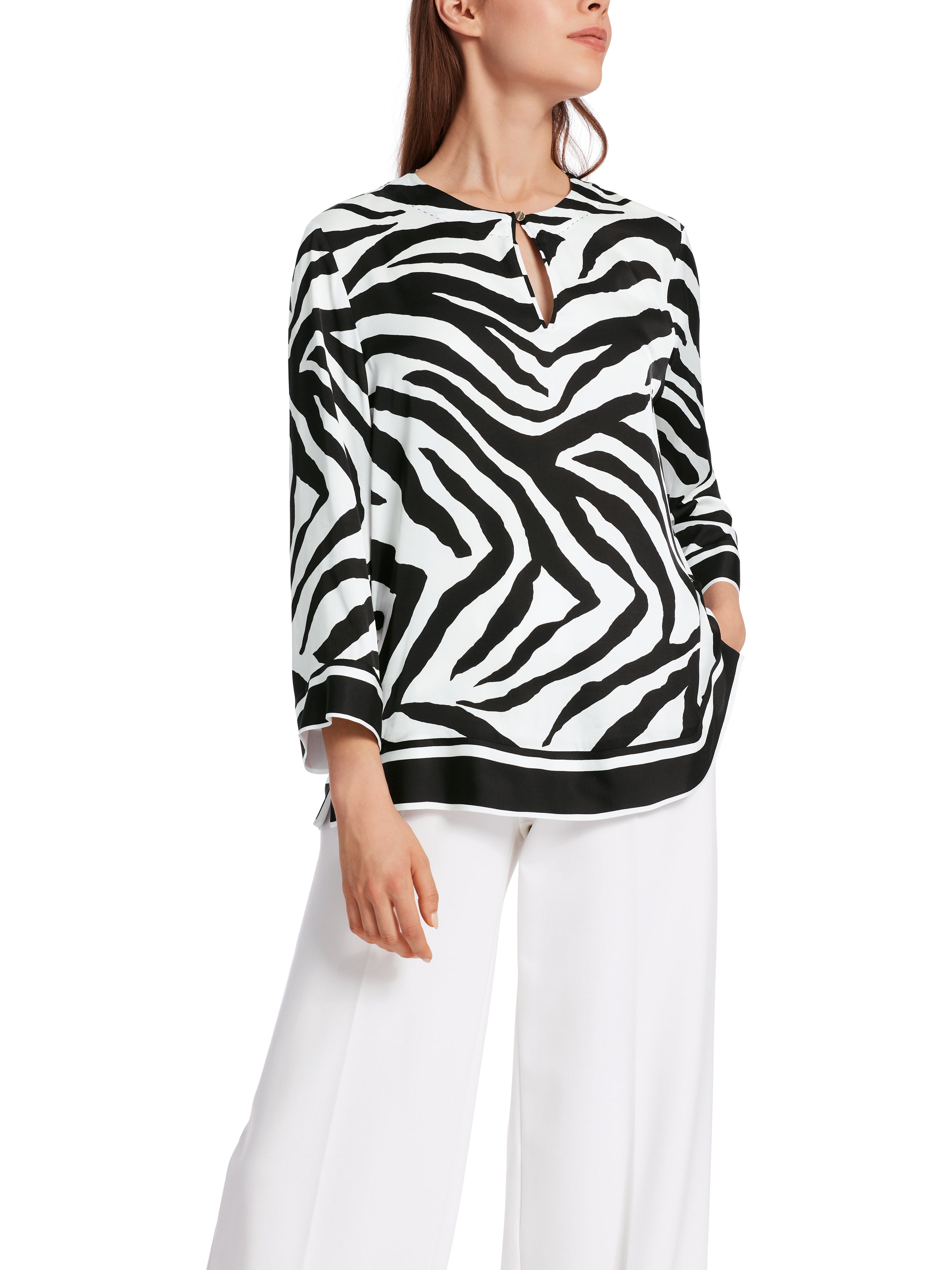 An image of the Marc Cain Zebra Print Blouse