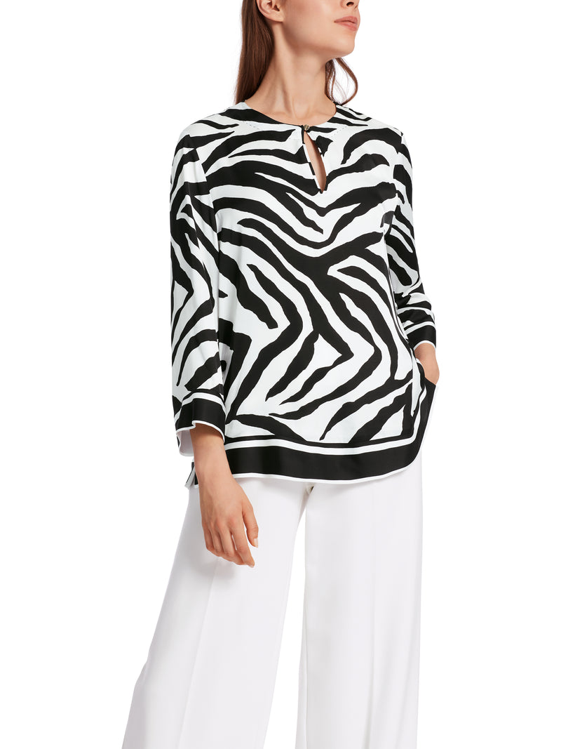 An image of the Marc Cain Zebra Print Blouse