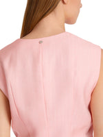 Marc Cain Waistcoat. A tailored fit, double-breasted waistcoat with trimmed buttons and pockets, in a soft pink colour.